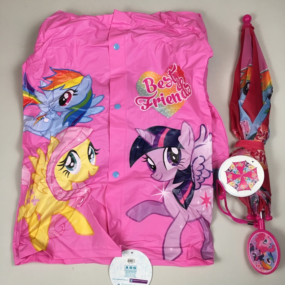 Hasbro my little pony girls rain jacket